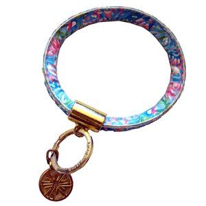 Lilly Pulitzer round keychain bracelet